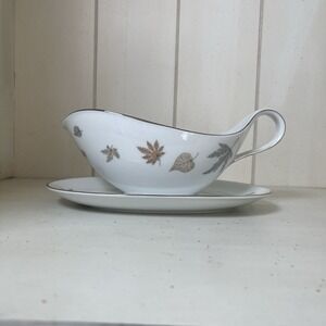 Heinrich Allure Anmut Bavaria Porcelain Gravy Boat "Allure" Pattern Fall‎ Autumn